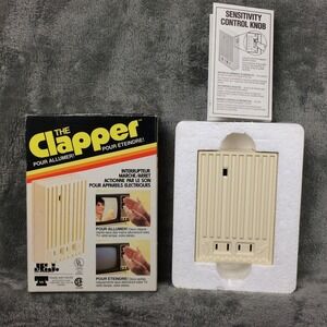 The Clapper Vintage 1984 Original Box Clap On Clap Off